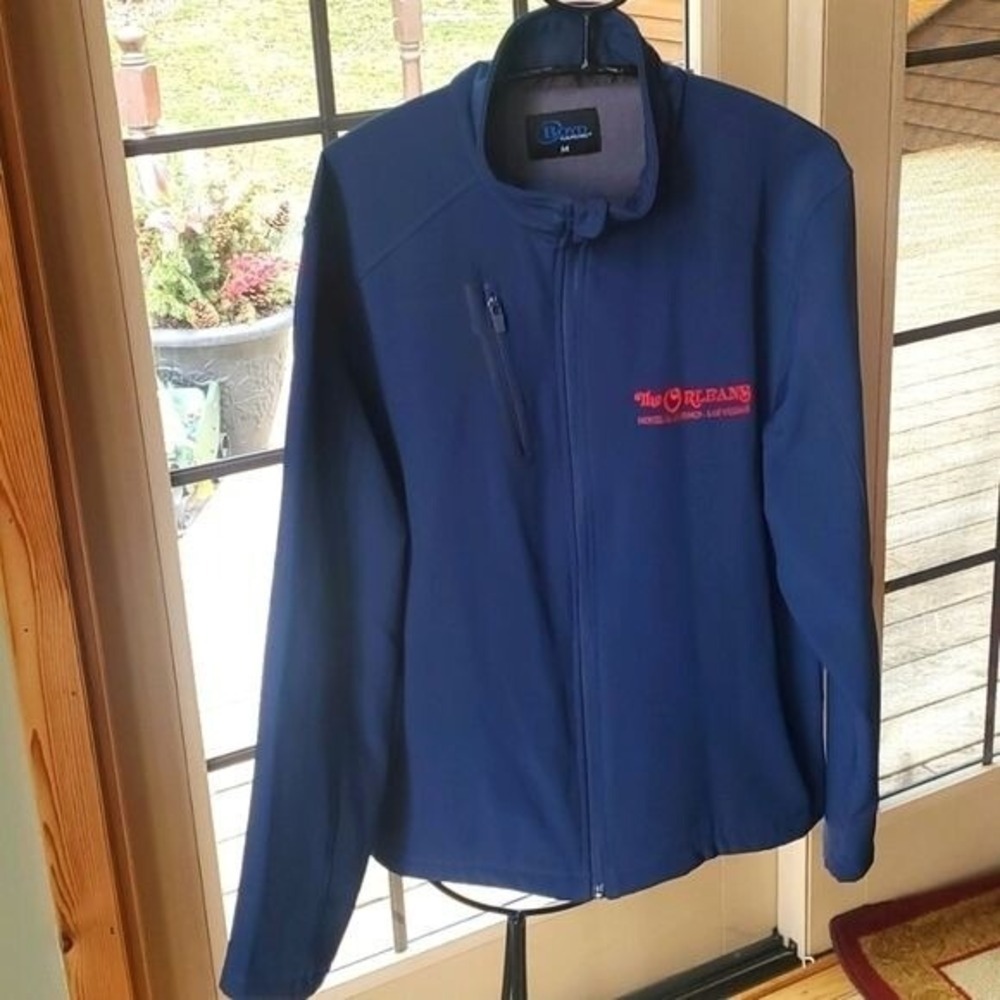 Boyd Gaming The Orleans Las Vegas Navy Blue Softshell Fleece Jacket Womens M
